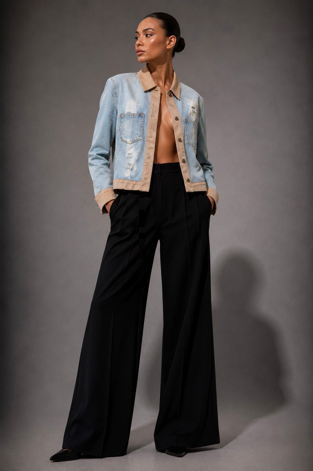 Dolce&Gabbana denim and suede Jacket
