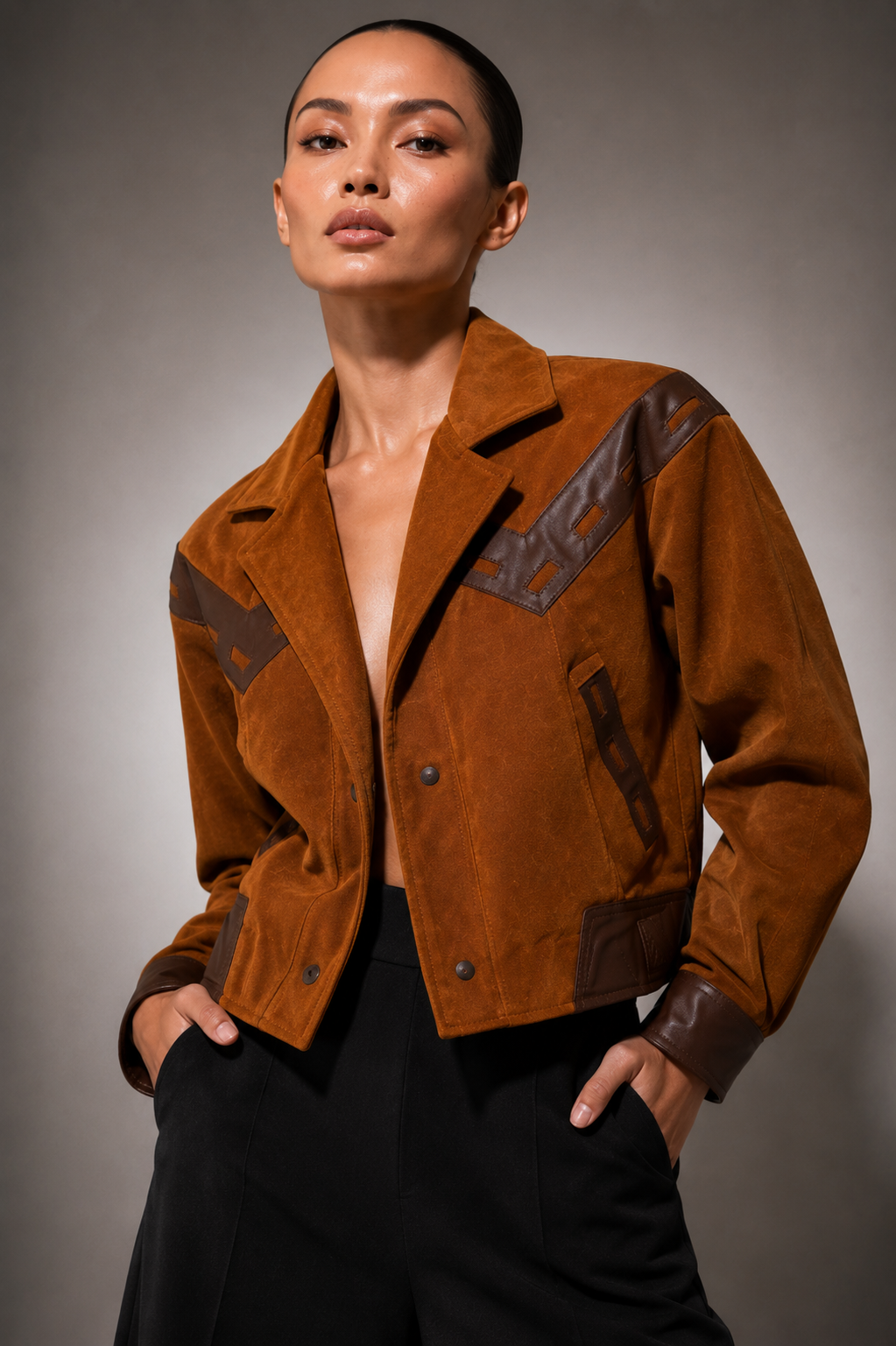 Vintage suede western Jacket