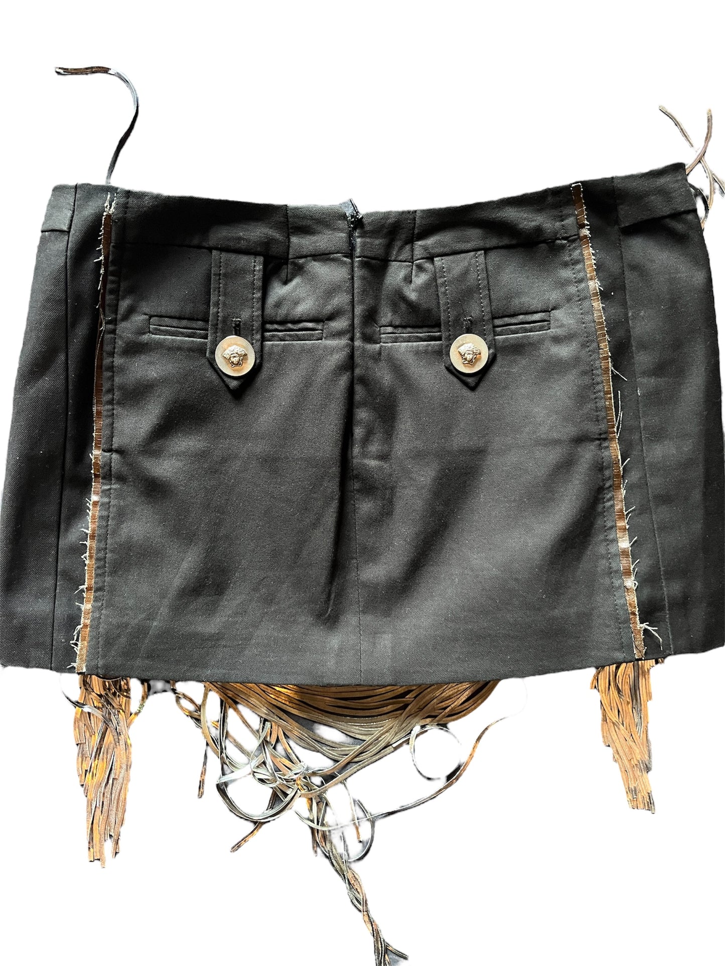 Versace Silver Strings Skirt