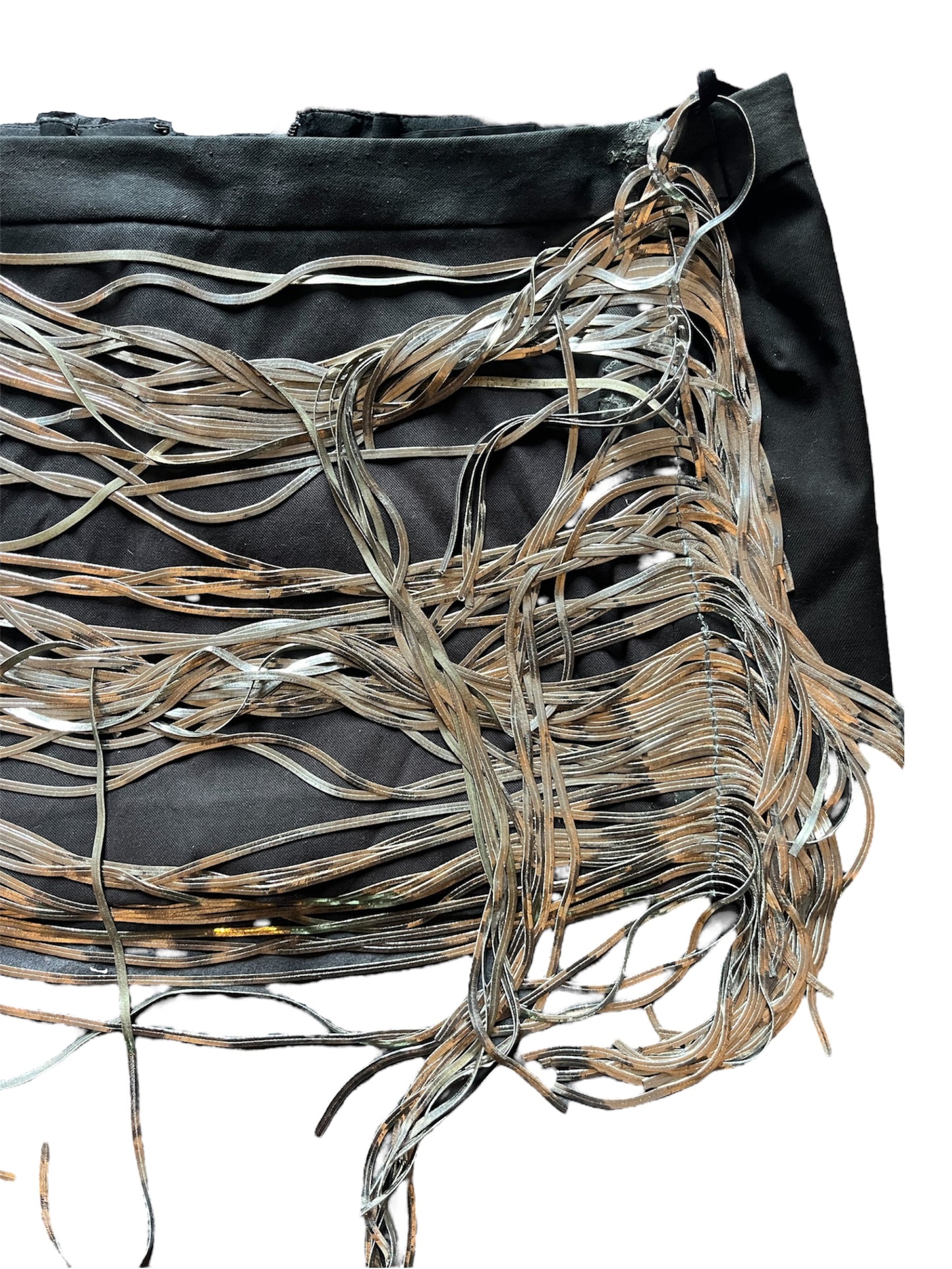 Versace Silver Strings Skirt