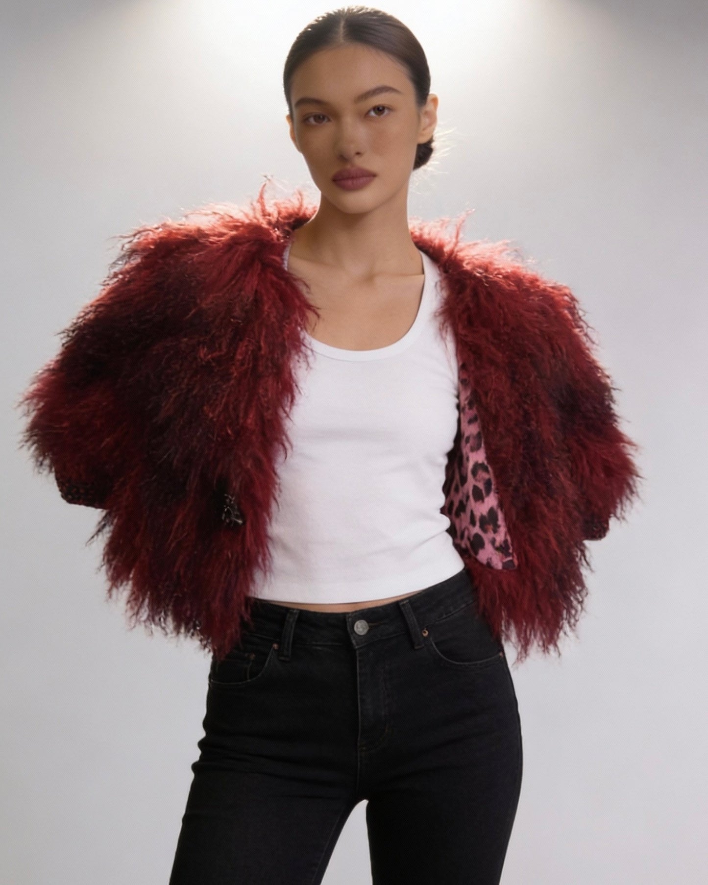 Fur Cropped Jacket